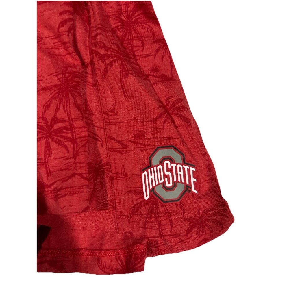 NEW Ohio State Buckeyes Colosseum Red Palm Trees Sleeveless Polo Dress Girls 3T - Picture 3 of 9